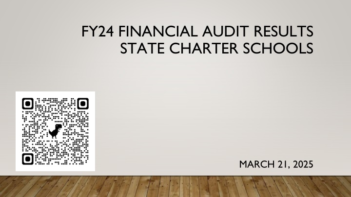 fy24 financial audit results state charter schools n.w