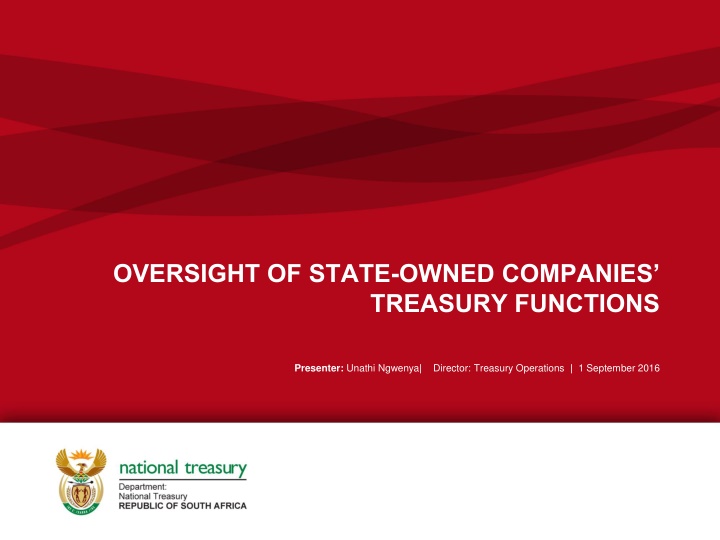 oversight of state owned companies treasury n.w