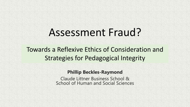 assessment fraud n.w