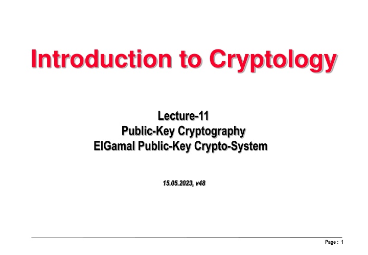 introduction to cryptology n.w