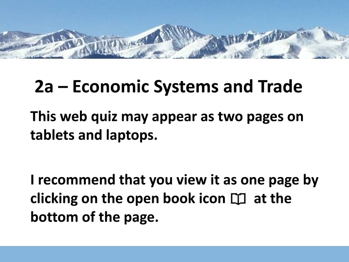 Economic Systems and Trade Overview