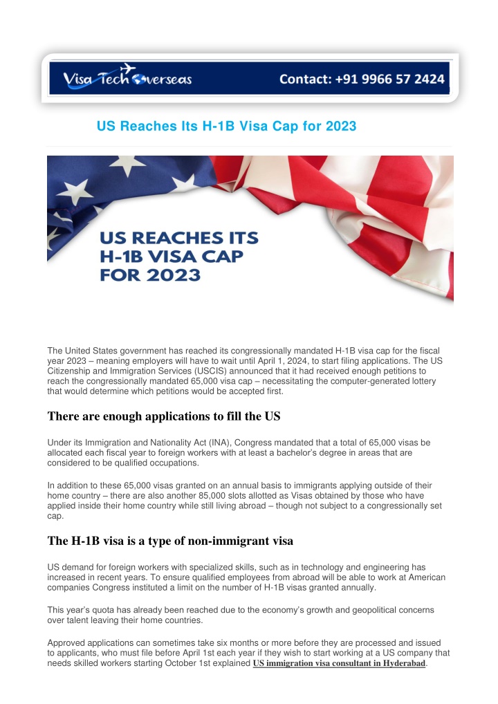 us reaches its h 1b visa cap for 2023 n.w