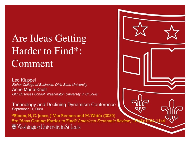 Are Ideas Getting Harder to Find? Empirical Insights and Implications