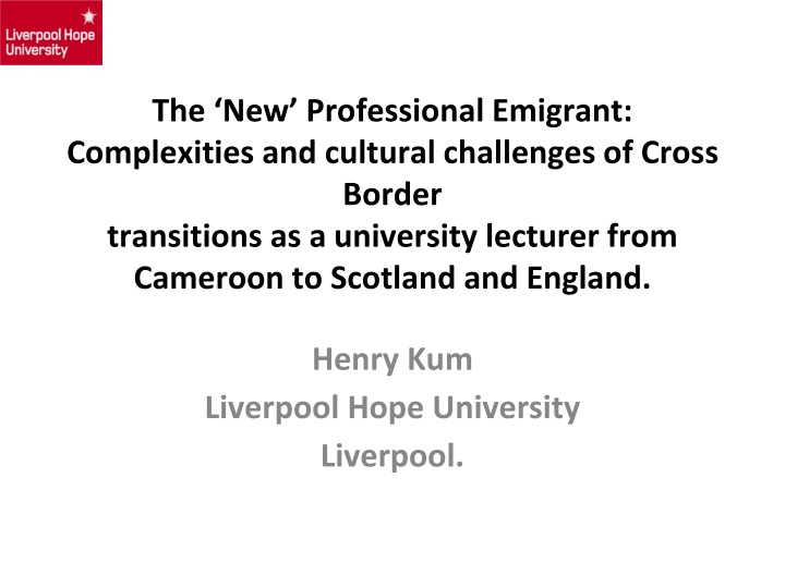 the new professional emigrant complexities n.w