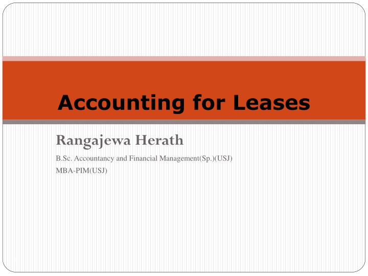 accounting for leases n.w