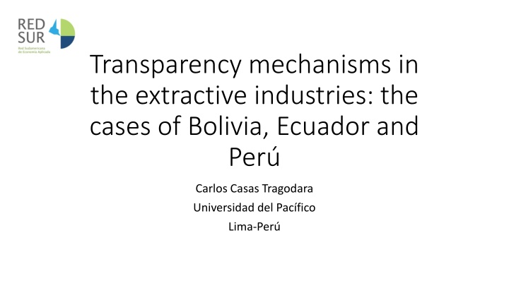 transparency mechanisms in the extractive n.w