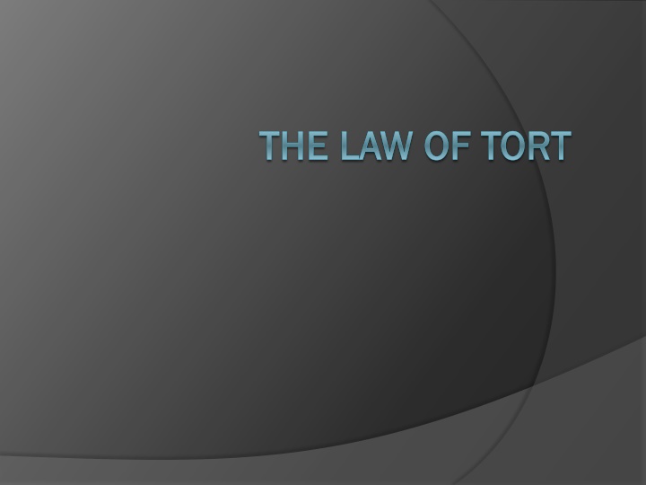 the law of tort the law of tort n.w