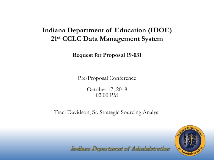 indiana department of education idoe 21 st cclc n.w