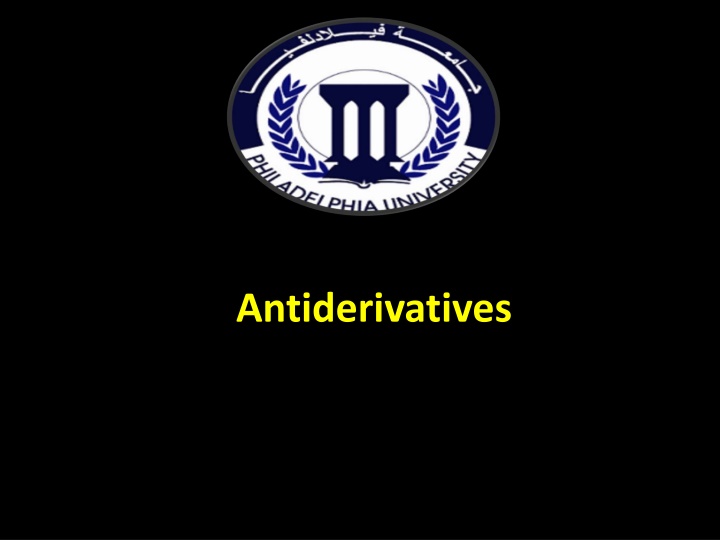 antiderivatives n.w