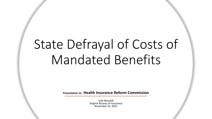 state defrayal of costs of mandated benefits n.w