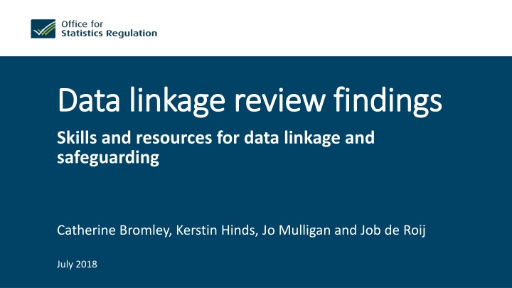 data linkage review findings data linkage review n.w