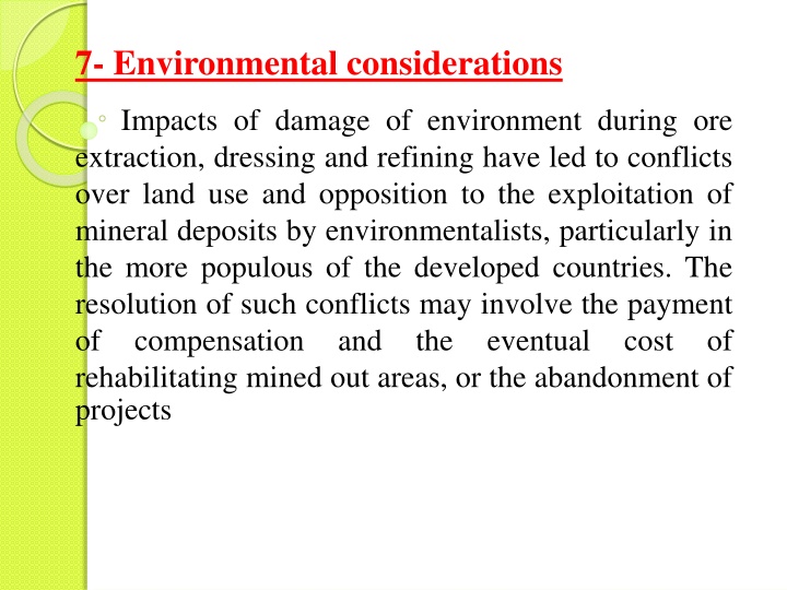 7 environmental considerations n.w