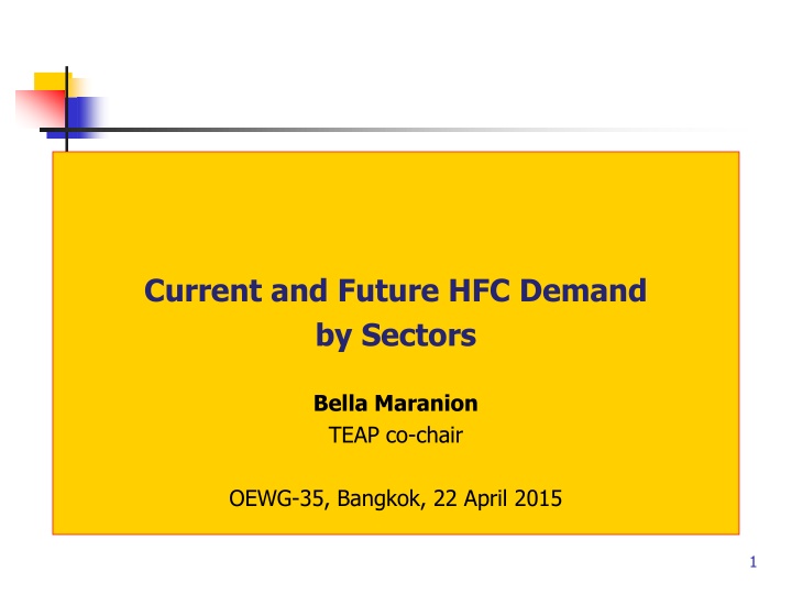 current and future hfc demand by sectors n.w