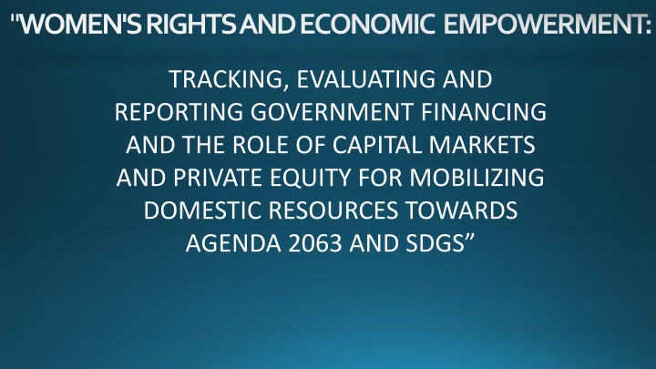 women s rights and economic empowerment n.w