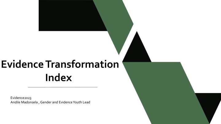 evidence transformation index n.w