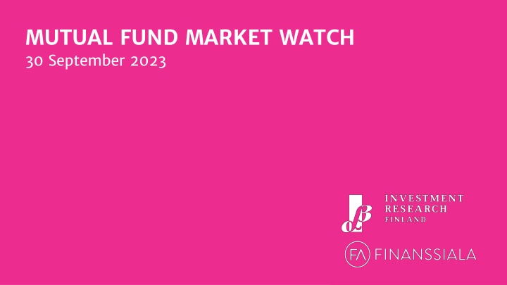 mutual fund market watch 30 september 2023 n.w