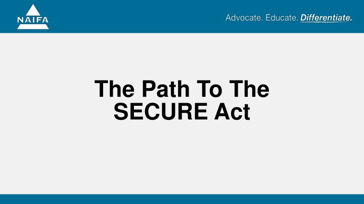 the path to the secure act n.w