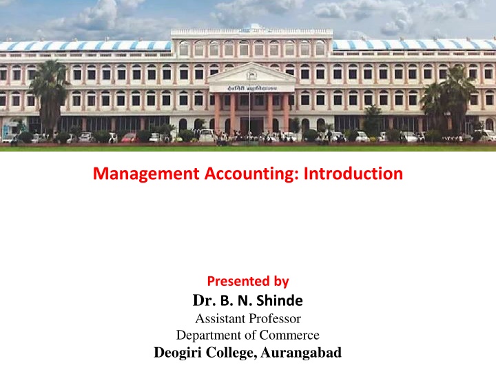 Overview of Management Accounting
