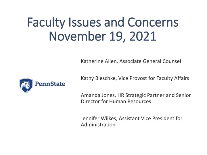 Faculty Affairs: Recruitment, Policies, and Success