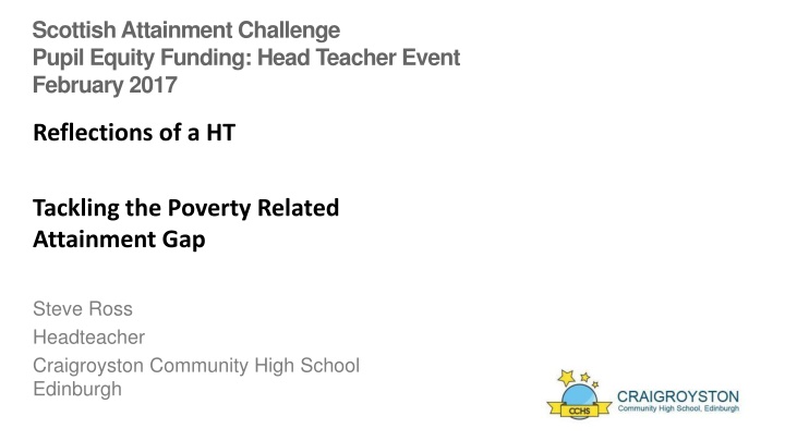 scottish attainment challenge pupil equity n.w