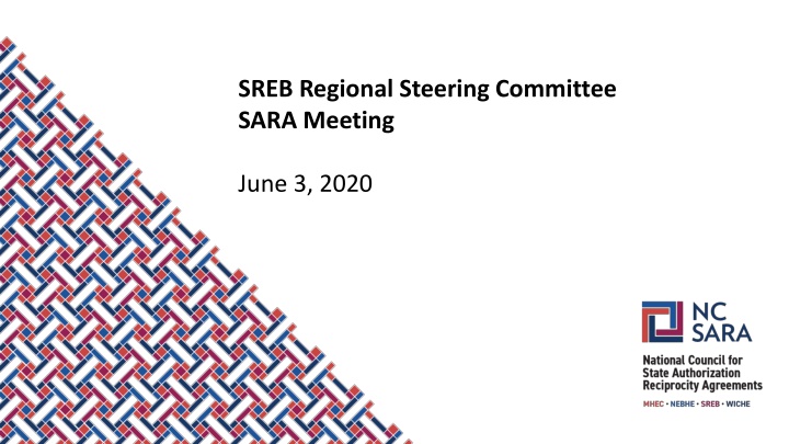 sreb regional steering committee sara meeting n.w