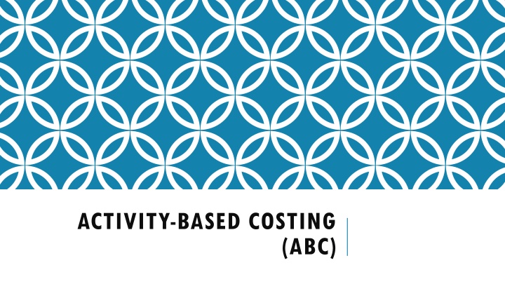 activity based costing n.w