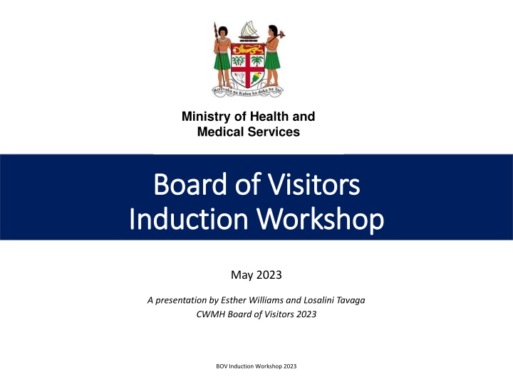 Health Care Governance and Oversight Workshop in Fiji