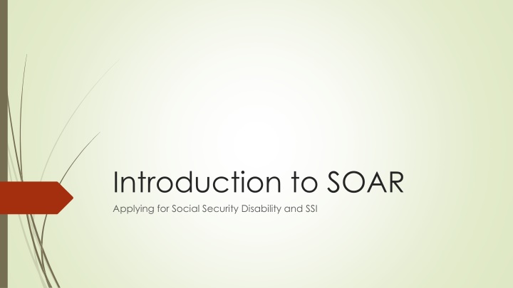 introduction to soar applying for social security n.w