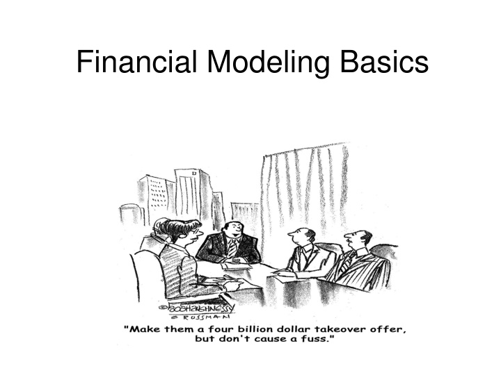 financial modeling basics n.w
