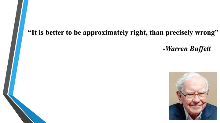 it is better to be approximately right than n.w