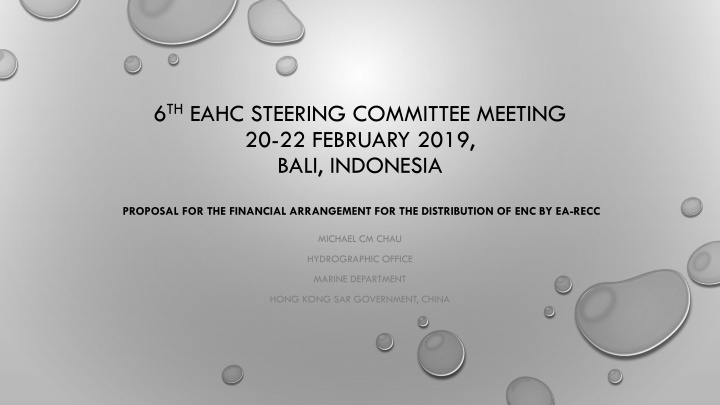 6 th eahc steering committee meeting n.w