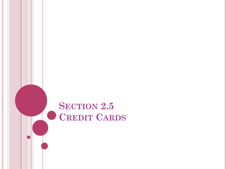 s ection 2 5 c redit c ards n.w