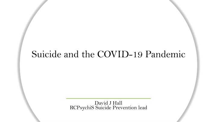 suicide and the covid 19 pandemic n.w
