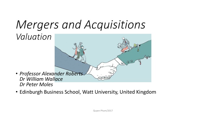 mergers and acquisitions valuation n.w