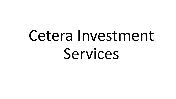 Cetera Investment Services - Financial Planning, Insurance, Investments