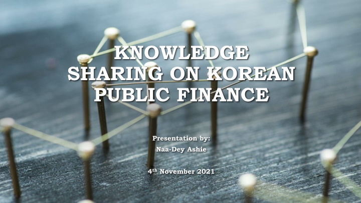 knowledge sharing on korean public finance n.w