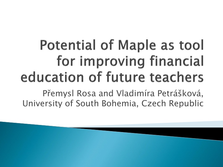 p emysl rosa and vladim ra petr kov university n.w