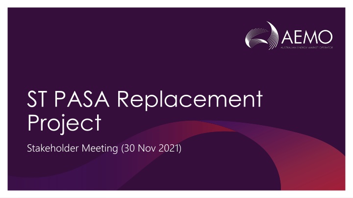 st pasa replacement project stakeholder meeting n.w