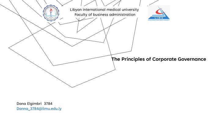 Principles of Corporate Governance at Libyan International Medical University