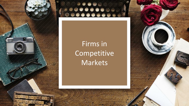 firms in competitive markets n.w