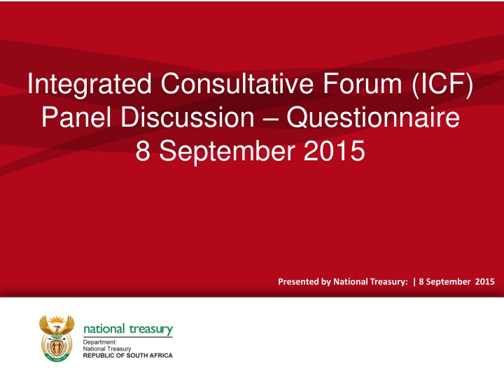 integrated consultative forum icf panel n.w