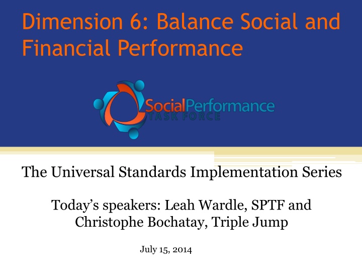 dimension 6 balance social and financial n.w
