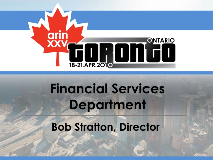 Financial Services Department Overview & Staff Details