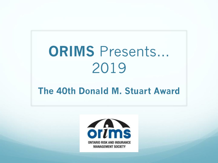orims presents 2019 n.w