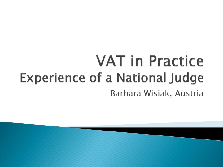 Overview of VAT Directives and National Tax Laws