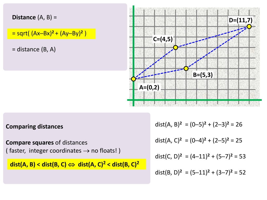 distance a b n.w