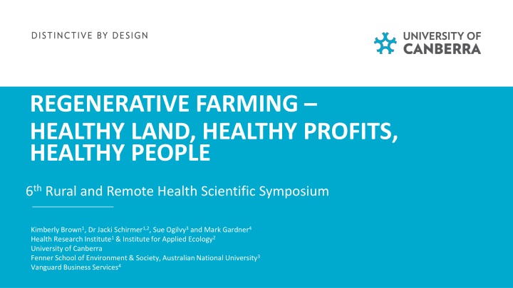 Enhancing Farmer Wellbeing in Rural and Remote Areas