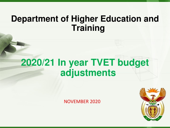 department of higher education and training n.w