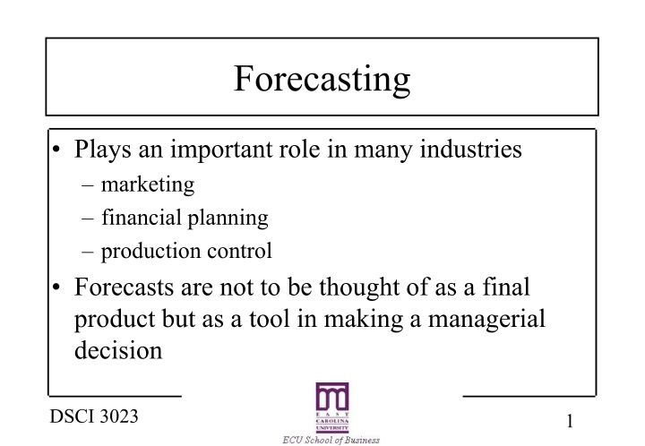 forecasting n.w