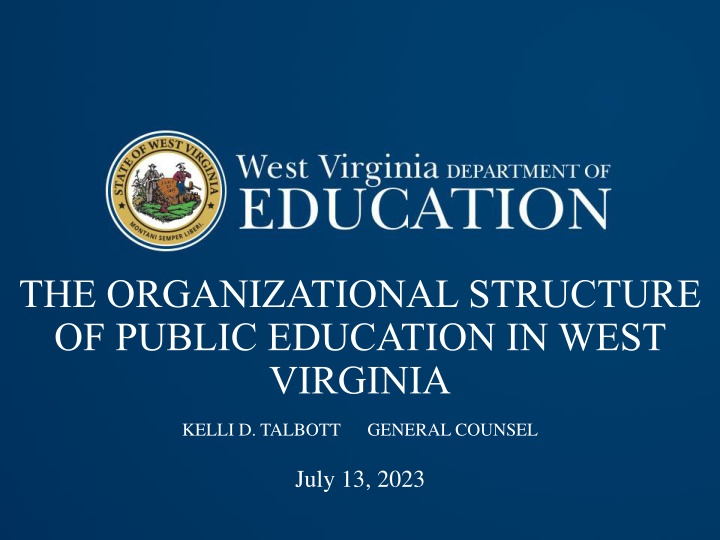 the organizational structure of public education n.w